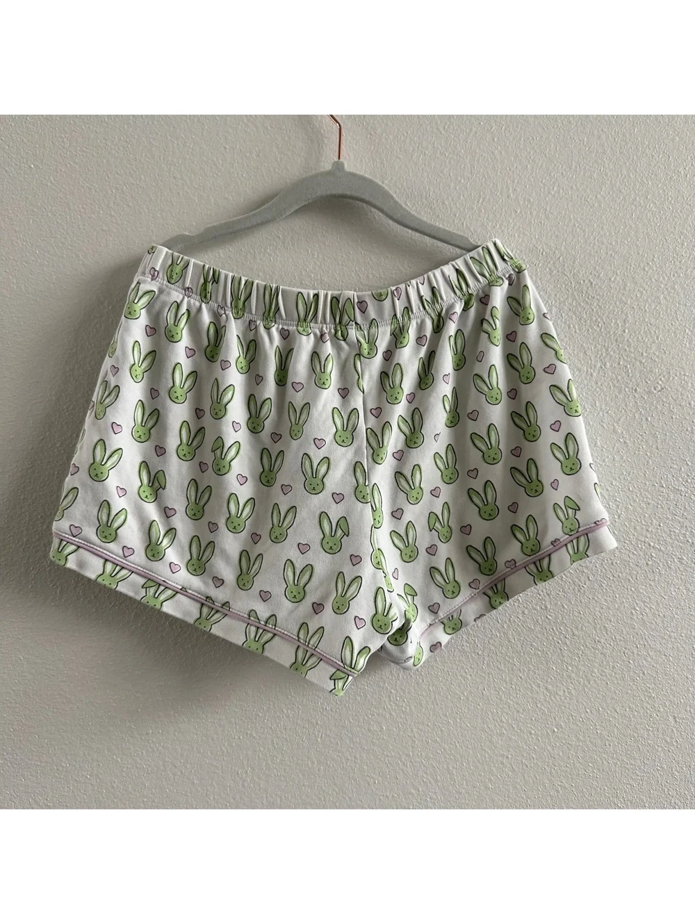 Roller Rabbit Mint Love Bunnies Polo Short PJ Pajama Set Size XXS